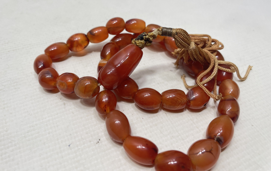 OSMANLI DÖNEMİ ÇOK NADİR TAMAMI EL YAPIMI AKİK TESPİH