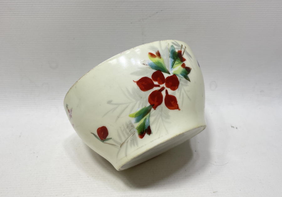 OSMANLI DÖNEMİ EL BOYAMA ÇORBA KASESİ