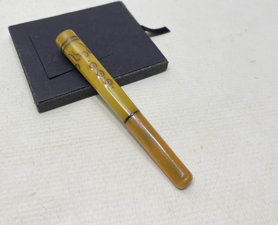 OSMANLI DÖNEMİ GÜMÜŞ ÇAKMA İŞÇİLİKLİ AFYON İŞİ SİGARA AĞIZLIĞI