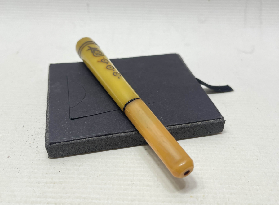 OSMANLI DÖNEMİ GÜMÜŞ ÇAKMA İŞÇİLİKLİ AFYON İŞİ SİGARA AĞIZLIĞI