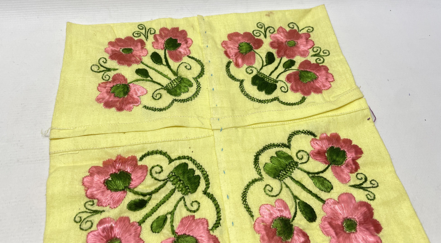 OSMANLI DÖNEMİ İPEK İŞLEMELİ GELİN ÇEVRESİ