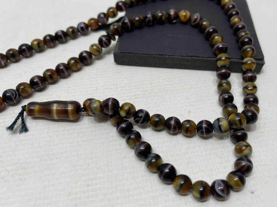 OSMANLI DÖNEMİ NADİR RENKTE BEYKOZ NAMAZ TESPİHİ