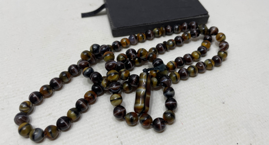 OSMANLI DÖNEMİ NADİR RENKTE BEYKOZ NAMAZ TESPİHİ