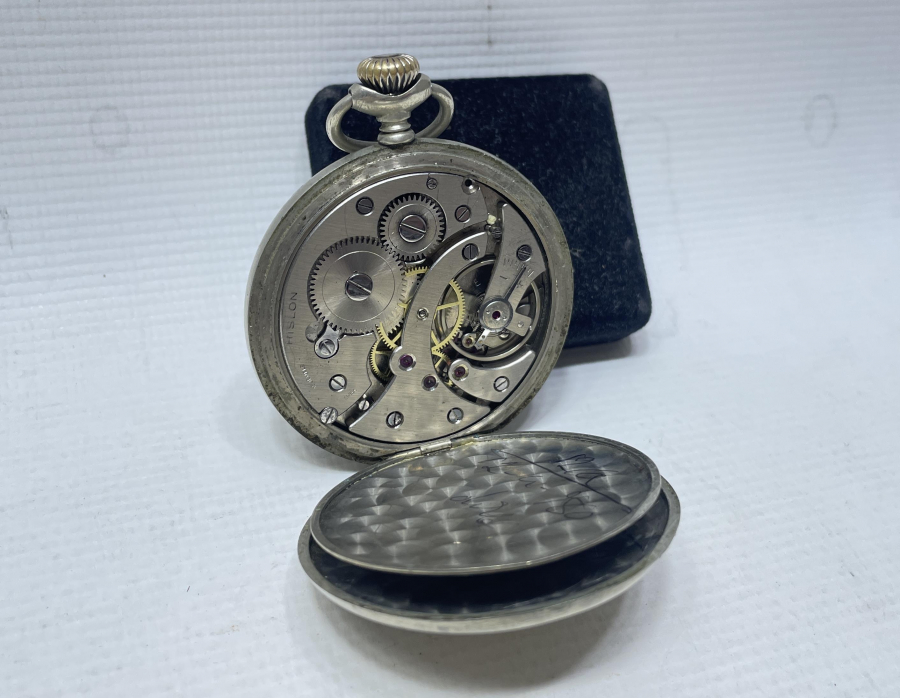 TCDD İÇİN ÖZEL YAPILMIŞ KURMALI ANTİKA CEP SAATİ