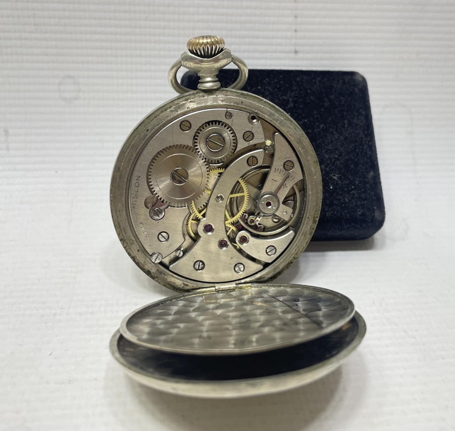 TCDD İÇİN ÖZEL YAPILMIŞ KURMALI ANTİKA CEP SAATİ