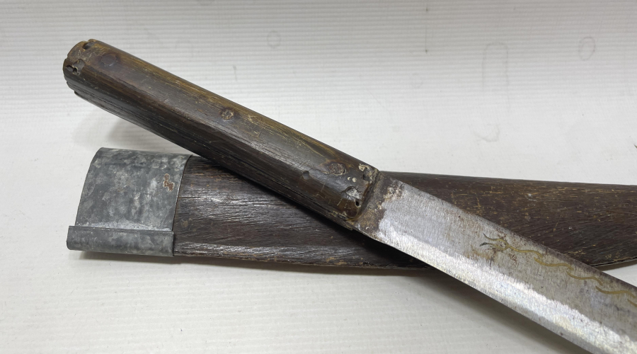 ÜZERİ ALTIN ÇAKMA İŞÇİLİKLİ OSMANLI DÖNEMİ KUŞAK KAMASI