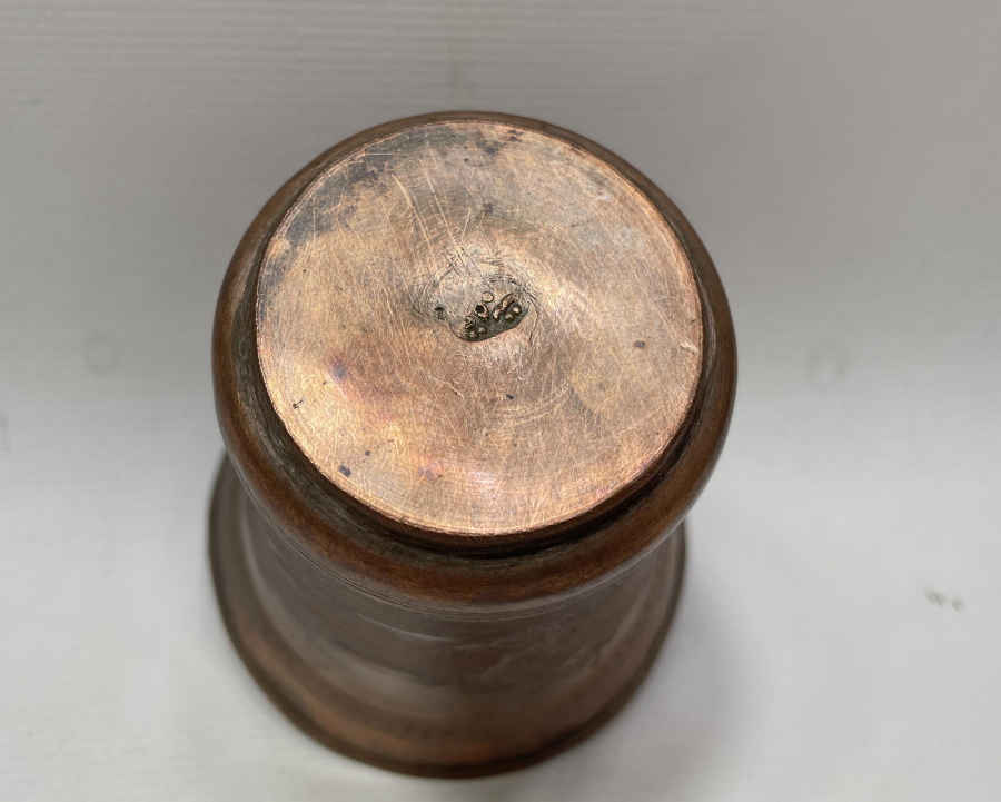 ÜZERİ KALEM İŞÇİLİKLİ OSMANLI DÖNEMİ SÜLEYMANİYE DAMGALI ŞERBET BARDAĞI