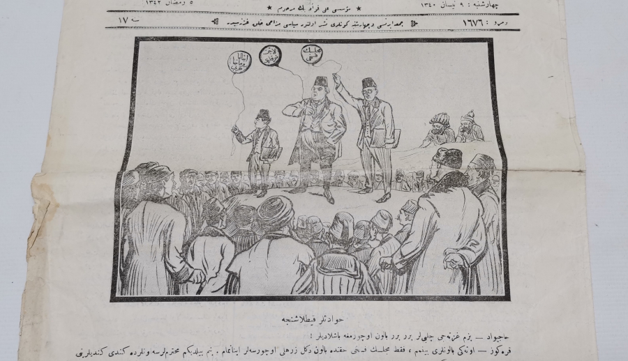 1925 TARİHLİ OSMANLICA YAZILI KARAGÖZ MİZAH DERGİSİ