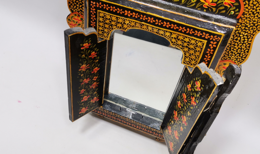 EL BOYAMA BÜYÜK BOY ANTİKA GELİN AYNASI