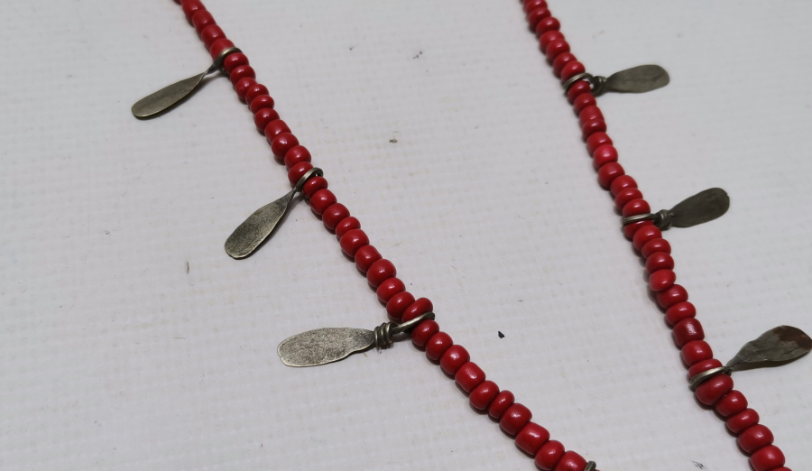 MERCAN TAŞLI ANTİKA GERDANLIK