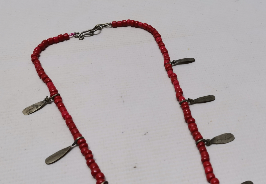 MERCAN TAŞLI ANTİKA GERDANLIK