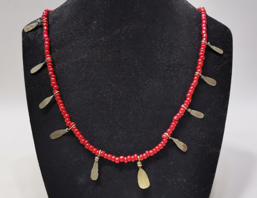 MERCAN TAŞLI ANTİKA GERDANLIK