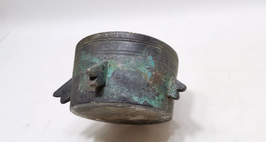 OSMANLI DÖNEMİ NADİR FORMDA İĞNELİ BRONZ HAVAN