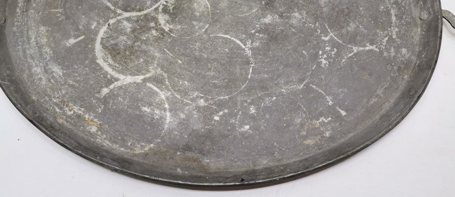 ÜZERİ OSMANLICA YAZILI OSMANLI DÖNEMİ TEPSİ