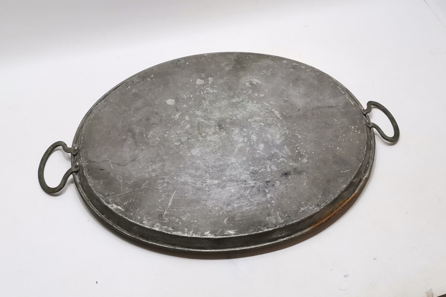 ÜZERİ OSMANLICA YAZILI OSMANLI DÖNEMİ TEPSİ