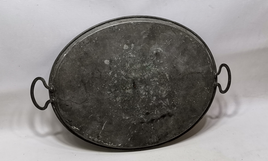 ÜZERİ OSMANLICA YAZILI OSMANLI DÖNEMİ TEPSİ