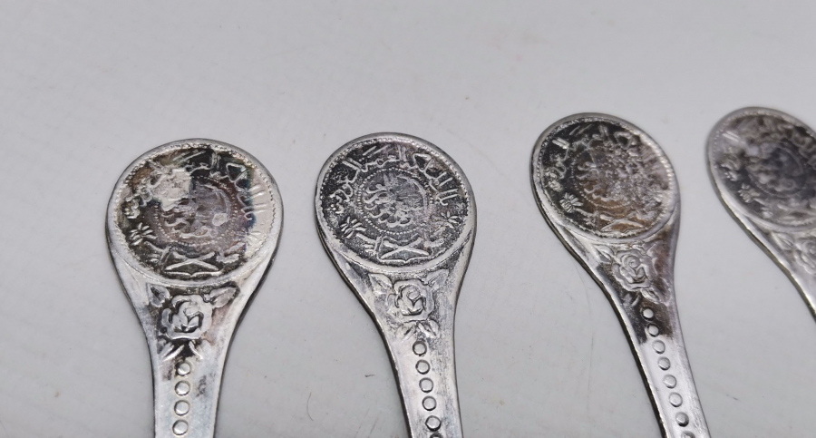 ANTİKA GÜMÜŞ KAPLAMA ÇAY KAŞIĞI TAKIMI