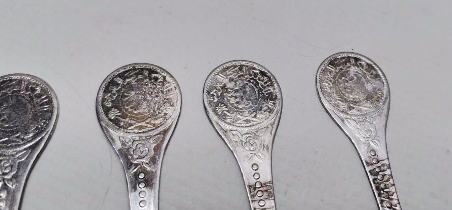ANTİKA GÜMÜŞ KAPLAMA ÇAY KAŞIĞI TAKIMI