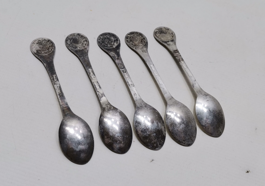 ANTİKA GÜMÜŞ KAPLAMA ÇAY KAŞIĞI TAKIMI