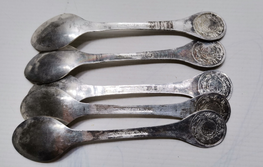 ANTİKA GÜMÜŞ KAPLAMA ÇAY KAŞIĞI TAKIMI