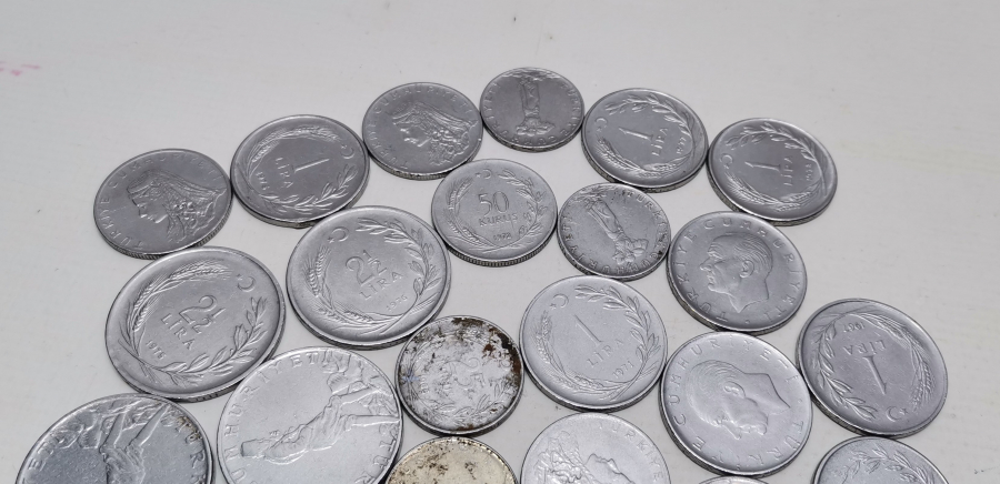 ANTİKA METAL PARA LOTU 