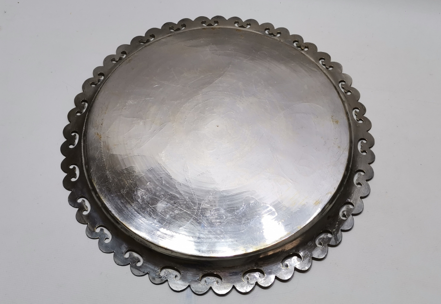 OSMANLI DÖNEMİ ÇİNTEMANİ İŞÇİLİKLİ ESER-İ İSTANBUL KAHVE TEPSİSİ