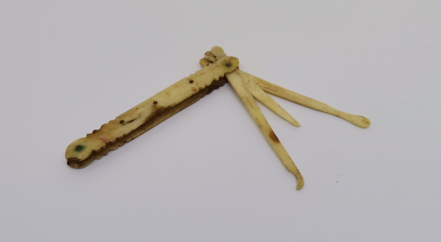 OSMANLI DÖNEMİ ÇOK NADİR KEMİK MANİKÜR SETİ