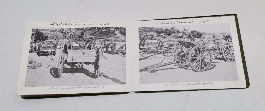 İÇİNDE ÇANAKKALE SAVAŞI GÖRSELLERİ BULUNAN OSMANLI DÖNEMİ KARTELA