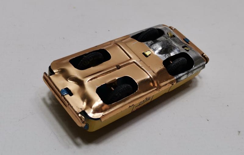 1970'LERDEN JAPON MALI SÜRTMELİ TAKSİ TENEKE OYUNCAK 