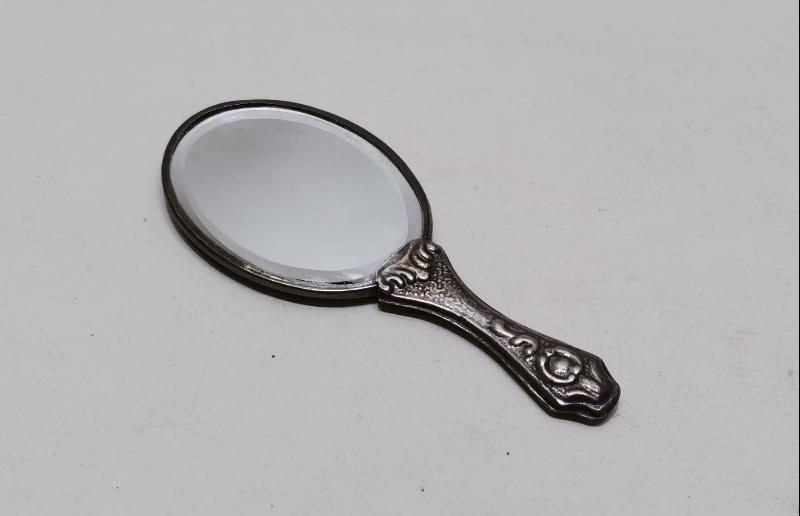 ANTİKA GÜMÜŞ EL AYNASI