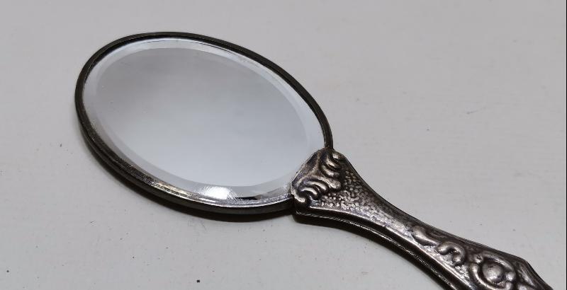 ANTİKA GÜMÜŞ EL AYNASI