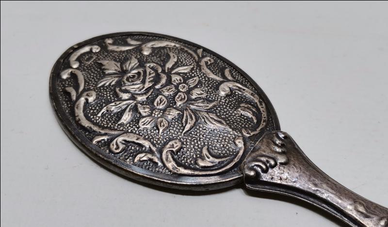 ANTİKA GÜMÜŞ EL AYNASI