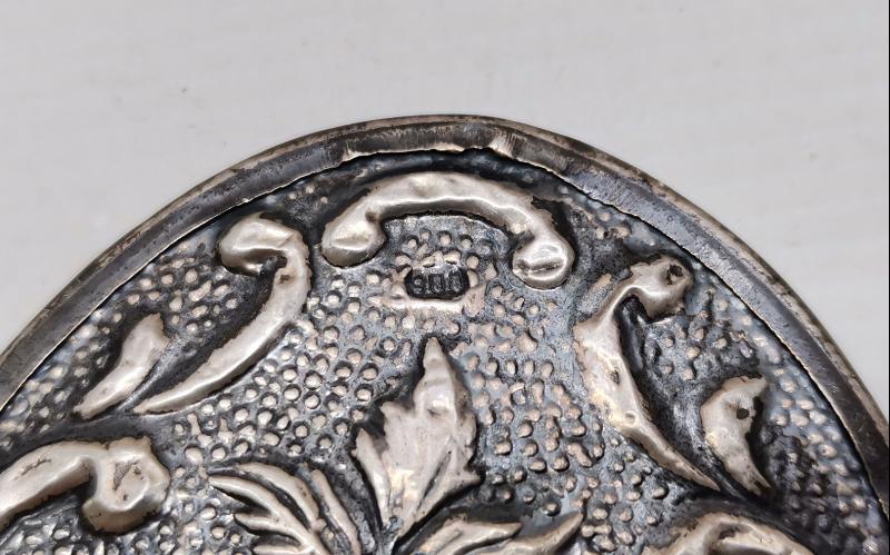 ANTİKA GÜMÜŞ EL AYNASI