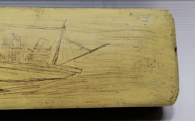 ANTİKA PAPIER MACHE KALEM KUTUSU