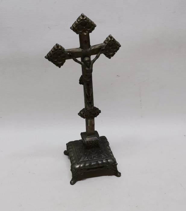 OSMANLI DÖNEMİ RUM İŞİ ÇARMIHA GERİLMİŞ HAZRETİ İSA HEYKELİ 