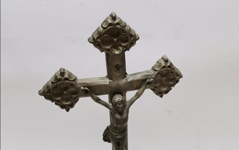 OSMANLI DÖNEMİ RUM İŞİ ÇARMIHA GERİLMİŞ HAZRETİ İSA HEYKELİ 