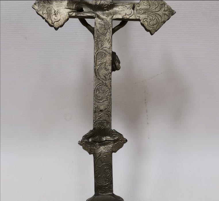 OSMANLI DÖNEMİ RUM İŞİ ÇARMIHA GERİLMİŞ HAZRETİ İSA HEYKELİ 