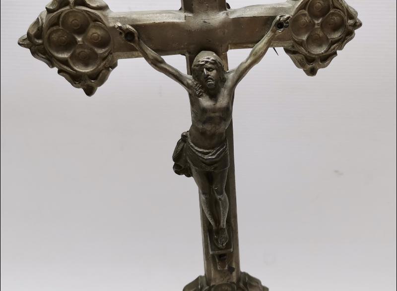 OSMANLI DÖNEMİ RUM İŞİ ÇARMIHA GERİLMİŞ HAZRETİ İSA HEYKELİ 