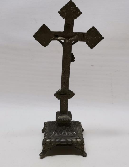 OSMANLI DÖNEMİ RUM İŞİ ÇARMIHA GERİLMİŞ HAZRETİ İSA HEYKELİ 