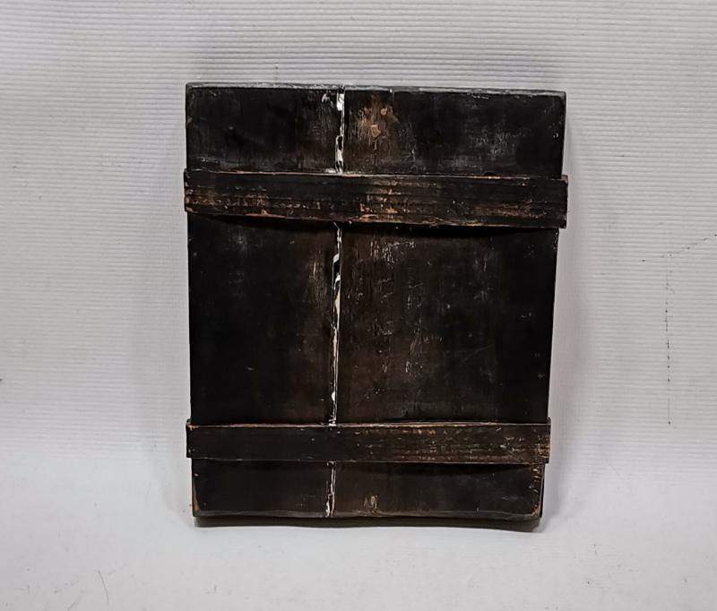 OSMANLI DÖNEMİ RUM İŞİ EL BOYAMA AHŞAP İKONA