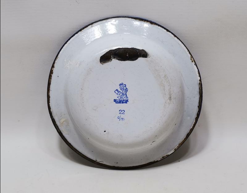 OSMANLI DÖNEMİ TAVUSKUŞU RESİMLİ EMAYE TABAK