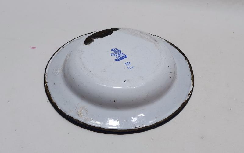 OSMANLI DÖNEMİ TAVUSKUŞU RESİMLİ EMAYE TABAK