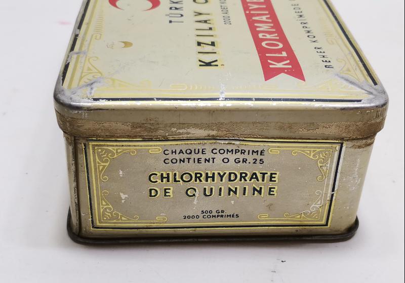 TÜRKİYE KIZILAY CEMİYETİ KLORMAİYET KİNİN KUTUSU