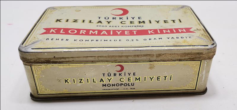 TÜRKİYE KIZILAY CEMİYETİ KLORMAİYET KİNİN KUTUSU