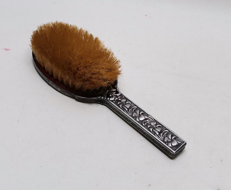 ANTİKA GÜMÜŞ KAPLAMA ELBİSE FIRÇASI 