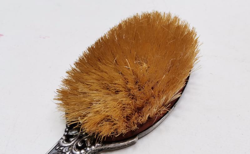 ANTİKA GÜMÜŞ KAPLAMA ELBİSE FIRÇASI 