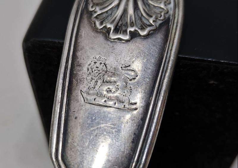 ANTİKA İNGİLİZ GÜMÜŞ SERVİS KAŞIĞI