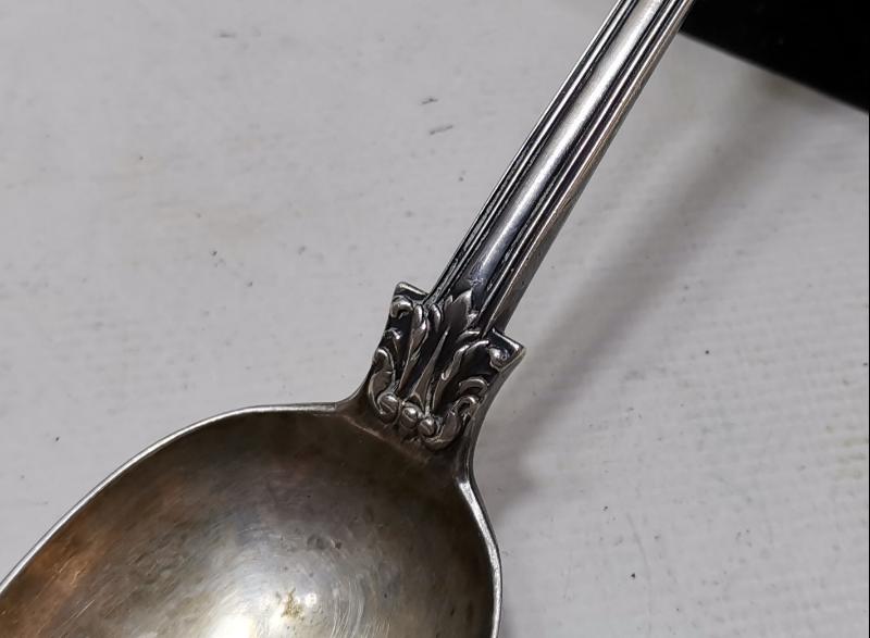 ANTİKA İNGİLİZ GÜMÜŞ SERVİS KAŞIĞI