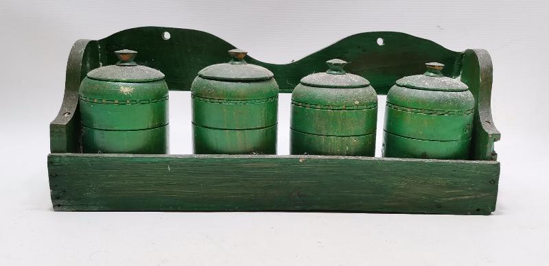 ANTİKA KÖY İŞİ AHŞAP TUZLUK BAHARATLIK TAKIMI 