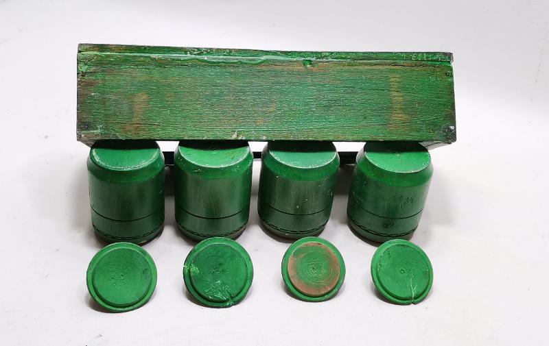 ANTİKA KÖY İŞİ AHŞAP TUZLUK BAHARATLIK TAKIMI 